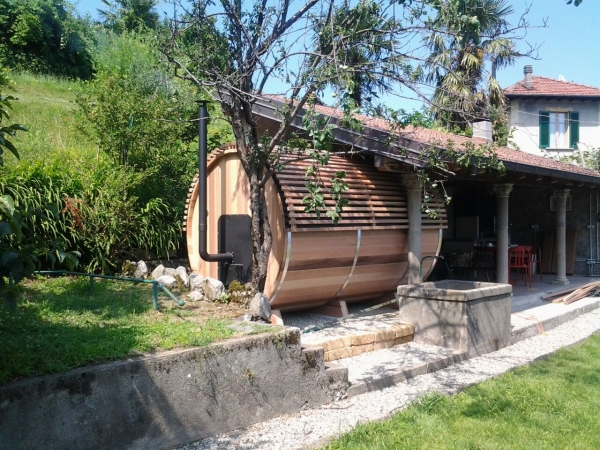 Clear Red Cedar Barrel Sauna 6x8 - Image 7