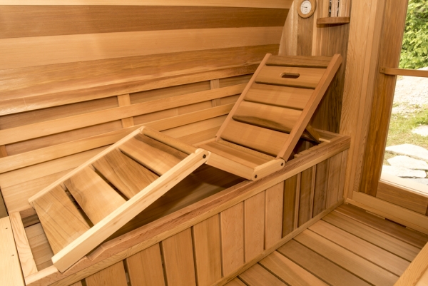 Clear Red Cedar Barrel Sauna 7x7 - Image 3