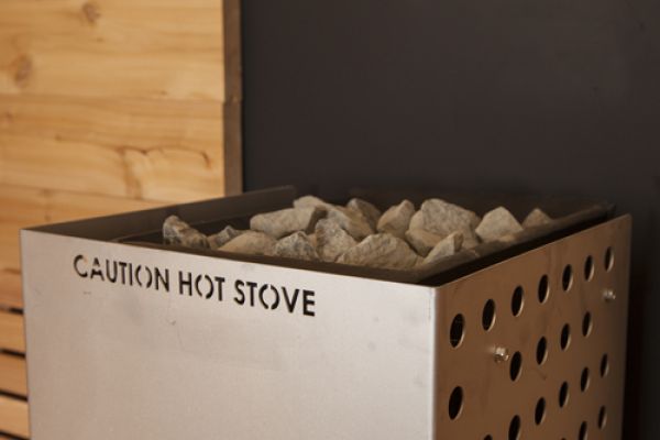 Knotty Red Cedar Barrel Sauna 7x6 - Image 9